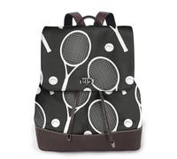 EgoMed Patrón de tenis Patrón deportivo,Mochila para mujer, impermeable, ligera, de piel sintética, moderna, para viajes.