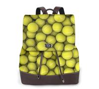 EgoMed Pelotas de tenis,Mochila para mujer, impermeable, ligera, de piel sintética, moderna, para viajes.