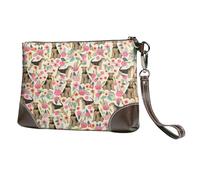 EgoMed Perro Airedale Terrier Perros Lindos,Bolso de Mano de Piel sintética con Cremallera para Mujer, Cartera con Correa para la muñeca