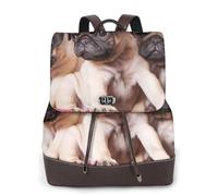 EgoMed Pugs Sofás Mantas Fotografías a color,Mochila para mujer, impermeable, ligera, de piel sintética, moderna, para viajes.