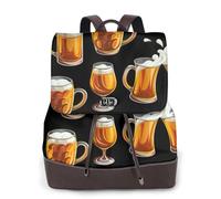 EgoMed vaso de cerveza,Mochila para mujer, impermeable, ligera, de piel sintética, moderna, para viajes.