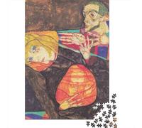 Egon Schiele Museo Rompecabezas Imposibles 1000 Piezas, Rompecabezas Arte De Madera, Puzzle Imposible Cuadros Famosos del Mundo, Juguete De Desafío para Adultos, Regalo De Cumpleaños