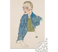 Egon Schiele Pinturaarte Rompecabezas Imposibles 1000 Piezas, Rompecabezas Museo De Madera, Puzzle Imposible Arte, Juguete De Desafío para Adultos, Regalo De Cumpleaños