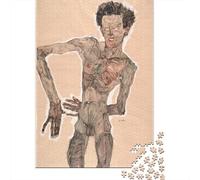 Egon Schiele Puzzle De Madera 1000 Piezas, Cuadros Famosos del Mundo Rompecabezas Imposible, Puzzles Difíciles Y Desafiantes, Rompecabezas Museo De Calidad, para Amantes O Amigos Regalo