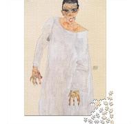 Egon Schiele Puzzle De Madera 1000 Piezas, Museo Rompecabezas Imposible, Puzzles Difíciles Y Desafiantes, Rompecabezas Arte De Calidad, para Amantes O Amigos Regalo