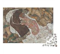 Egon Schiele Puzzle Pinturaarte De Madera Adultos 1000 Piezas, Cuadros Famosos del Mundo Rompecabezas Imposible, Rompecabezas Arte De Madera, Ejercitar La Lógica Y La Coordinación Sensorial