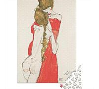 Egon Schiele Rompecabezas Cuadros Famosos del Mundo De Madera 1000 Piezas De Adolescente, Imposible Puzzle Museo, Rompecabezas Arte, Difícil Desafío Adulto Alivio del Estrés Juguete