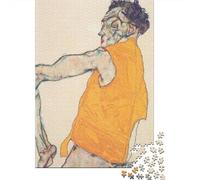 Egon Schiele Rompecabezas De Madera 1000 pcs, Imposibles Puzzle Museo Adultos, Imposible Rompecabezas Cuadros Famosos del Mundo, Juguetes Educativos, Puzzles Pinturaarte Clásicos, Ón del Hogar Decor