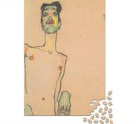 Egon Schiele Rompecabezas De Madera 1000 Piezas, Puzzles Cuadros Famosos del Mundo para Adultos, Imposible Rompecabezas Museo, Decoración del Hogar Y Juego Familiar