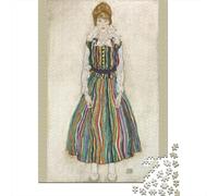 Egon Schiele Rompecabezas De Madera 1000 Piezas, Rompecabezas Cuadros Famosos del Mundo, Imposible Puzzle Museo, Puzzles Arte, Juego De Habilidad para Toda La Familia