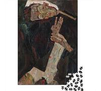 Egon Schiele Rompecabezas De Madera 1000 Piezas, Rompecabezas Pinturaarte, Imposible Puzzle Cuadros Famosos del Mundo, Puzzles Museo, Juego De Habilidad para Toda La Familia