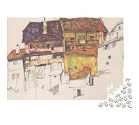 Egon Schiele Rompecabezas De Madera 3D 1000 Piezas, Imposible Puzzle Arte, Rompecabezas Pinturaarte, 1000 Piece Jigsaw Puzzles para Adultos Y Adolescente, Decoración del Hogar