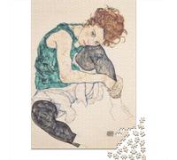 Egon Schiele Rompecabezas Museo De Madera 1000 Piezas, Imposible Puzzle Cuadros Famosos del Mundo Creativo para Adultos, Rompecabezas Arte, Puzzles Desafiante Juguete Educativo, 1000pcs