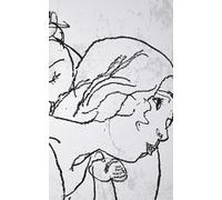 Egon Schiele “Woman and Girl Embracing”: Expressionist Line Art Journal