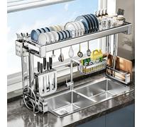 Égouttoir à vaisselle pour Plan de Travail au-Dessus de l'évier, étagère de comptoir multifonctionnelle en métal, pour le Rangement et l'organisation de la Cuisine, pour la vaiss