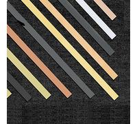 EGQLQ 12 Metros Molduras Adhesivas Flexibles, Ultrafino Metalizado Moldura de Techo, Moldura Autoadhesiva Moldura de Pared Adhesiva Borde de Pared, Decora(Size:Width 1cm/0.4inch,Color:Oro Brillante)