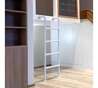 Egress Escalera para ventana, hierro forjado resistente, escalón de escalada montado en la pared para escape de incendios de sótano