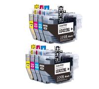 EGRMZ El Cartucho de Tinta LC422 Compatible Funciona con LC422 LC422XL MFC-J5340DW MFC-J5345DW MFC-J5740DW MFC-J6540DW MFC-J6940DW Printers(2sets LC422XL)