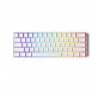 EGRMZ Fun60 Pro y MAX HE Teclado mecánico Interruptor magnético 60 por ciento Teclado de Juego inalámbrico Aprendizaje rápido 8K Teclado Personalizado Compatible con PC y(Pro White Wired)