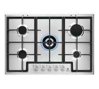 EGS75362X - Placa de cocina (5 quemadores de gas, 75 cm, acero inoxidable)
