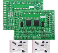 EGSCST [Paquete de 2] Kit de práctica de soldadura SMT, componentes SMT, kits de entrenamiento de soldadura para electrónica, práctica de soldadura de placa PCB para principiantes y adultos, proyecto