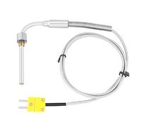EGT Termopar Sensor de temperatura Tipo K para sonda de temperatura gas de escape con punta y conector expuestos (1 m)