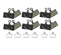 EGUIAS Ajuste para G01S G03C G02A Pastilla de Freno de Disco de Bicicleta Apto para BR-M9000 M9020 M8000 M666 Freno hidráulico Apto para Shimano(Resin 6Pairs)