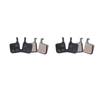 EGUIAS Apto para Magura MT5 MT7 Disco de Aceite de 4 pistones Freno de Bicicleta de montaña Pastillas de Freno de Disco hidráulico de Metal de Resina(2 Pairs Black Resin)