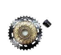 EGUIAS Compatible con Cassette Shimano Tourney TZ500 TZ31 de 7 V y 7 velocidades para Bicicleta de montaña,piñón de Rosca metálica, 14-28/34 Dientes.(14-28T with Remover)