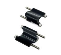 EGUIAS Elevador de Manillar Elevador De Manillar De 2 "Rise 1", Bloque De Extensión De Montaje De Manillar De 50mm Apto para Harley Sportster XL1200 48 2010-UP Extensiones de Manillar(Black)