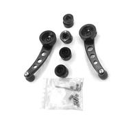 EGUIAS Empuñadura Antidesliz Manivela Antióxido Manija de elevalunas manual de aleación de aluminio negro para VW Beetle 1968-1979. Manivelas de alta resistencia.