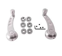EGUIAS Empuñadura Antidesliz Manivela Antióxido Manivela de repuesto universal para manija de ventana de coche, ideal para puertas y ventanas manuales de interior de camión.(Silvery)