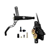 EGUIAS Freno de Disco hidráulico de 4 pistones MTB, 900mm, 1700mm, Pastillas de Freno de Resina de 4 pistones, Freno de Disco Ultraligero Am DH Road(Black R splittyp 900)