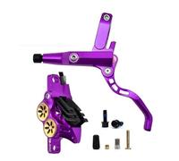 EGUIAS Freno de Disco hidráulico de 4 pistones MTB, 900mm, 1700mm, Pastillas de Freno de Resina de 4 pistones, Freno de Disco Ultraligero Am DH Road(Purple L Splitty 900)