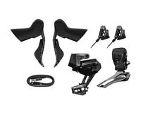 EGUIAS Grupo de Cambios electrónico inalámbrico EDS TX con Freno de llanta de Fibra de Carbono, Sistema de Cambios Ligero para Bicicleta de Carretera(TX-RA7000-GS)