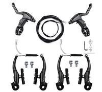EGUIAS Juego de Frenos MTB BMX para Bicicleta V, Juego de Pinzas de montaña, tracción Lineal con Pastillas de Freno, Herramienta de instalación de Palanca(Whole Set)