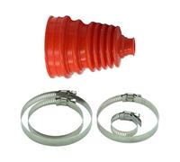 EGUIAS Juego de Fuelles para Juntas homocinéticas con 4 Abrazaderas. Resistente al Desgaste. Fácil instalación. Accesorio Universal. Botas CV Juego De Botas CV De Silicona(Red)