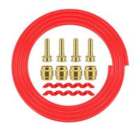 EGUIAS Manguera de Freno de Disco hidráulico, Carcasa de Tubo de Bicicleta Apta para Shimano, Magura, Sram SM-BH90 BH59 Freno de Tambor para Bicicleta Kit de Freno de Rod(Fit Magura-Red)