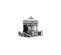 Eguzkilore Charm Plata de Ley 925 Abalorio Quiosco de La Plaza del Castillo Pamplona compatible con pulseras Eguzkicharm, Pandora y otras pulseras de estilo europeo