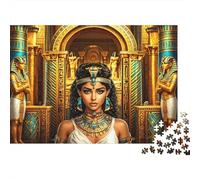 Egypt Queen Puzzles 1000 Pieza Papel Reciclado Princess Puzzle para Niños y Niñas a Partir de 6 Años Juego Educativo Desafío Fun Juego Familiar 70x50cm/1000pcs