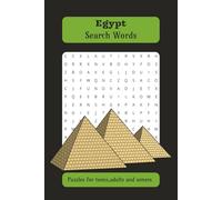 egypt search words ,puzzles for teen , adults and seniors: puzzles egypt search words size 6x9inch , 110 pages , 55 puzzles followed by other 55 solutions