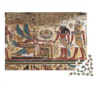Égypte Antique |Style d'art hiéroglyphique| Puzzles Amusants En Famille 70x50cm/1000pcs Adultes
