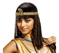 Egyptian Black Wig Women - Halloween Egyptian Costume Accessories | Long Black Wig With Bangs For Female Friends Carnival Masquerade Ball Photography Themed Party Stage Performance Holiday