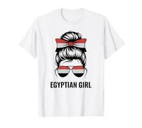 Egyptian Girl Egipto Classic Flag Match Slogan Game Day Camiseta