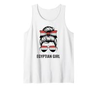 Egyptian Girl Egipto Classic Flag Match Slogan Game Day Camiseta sin Mangas