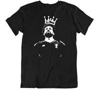 Egyptian King tee Mo Salah Soccer League Sport Fan T Shirt Black XL