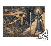 Egyptian Mythology Art Print-1 Rompecabezas Imposible,desafío para Adultos Juego Educativo 1000 Piezas Obra De Arte De Juego De para Adultos, Regalos A Partir De 14 Años 38x26cm/1000pcs