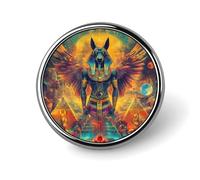 Egyptian Mythology God of Horus Brooch Pins for Women Men Cute Badge Lapel Pins for Backpack Dress Accessories