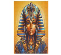 Egyptian Mythology Puzzles de madera 1000 piezas para adultos, póster Jigsaw Puzzle, diseño único, juguete educado para adolescentes y niños (78 x 53 cm)
