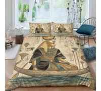 Egyptian Queen Boat Funda Nordica Juego de 3 Piezas 3D Cierre Cremallera